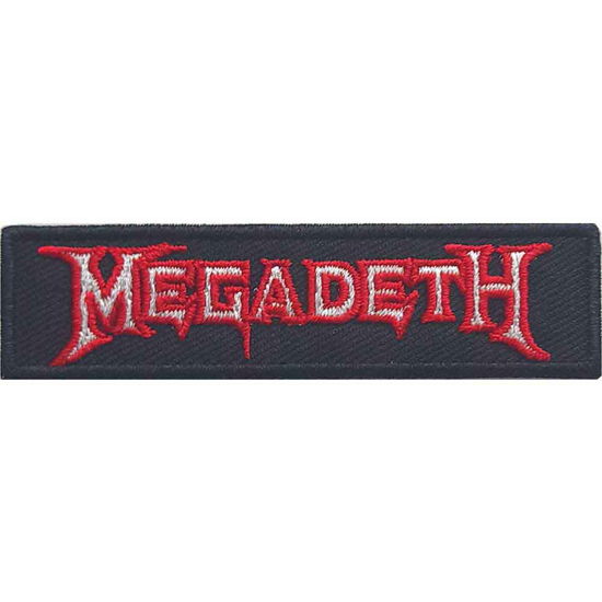 Megadeth Standard Woven Patch: Logo Outline - Megadeth - Merchandise -  - 5056561040868 - 