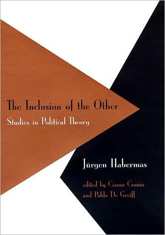 Cover for Jürgen Habermas · The Inclusion of the Other: Studies in Political Theory (Studies in Contemporary German Social Thought) (Taschenbuch) [Reprint edition] (2000)