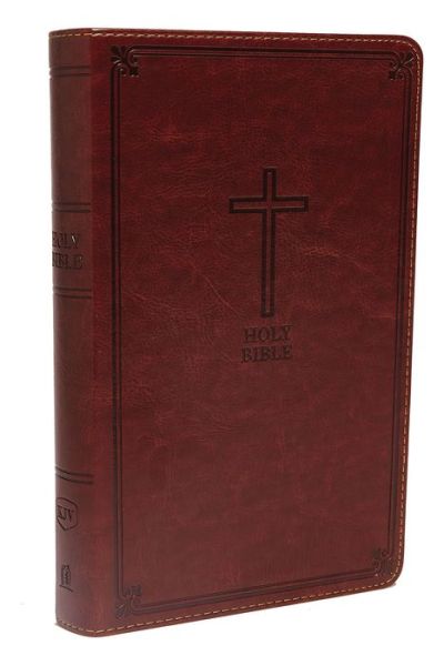 Cover for Thomas Nelson · KJV, Deluxe Gift Bible, Leathersoft, Brown, Red Letter Edition, Comfort Print Holy Bible, King James Version (Imitation Leather Bo) (2017)