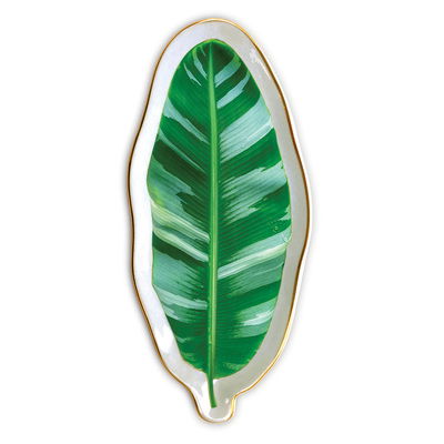 Cover for Galison · Banana Leaf Shaped Medium Porcelain Tray (MERCH) (2020)