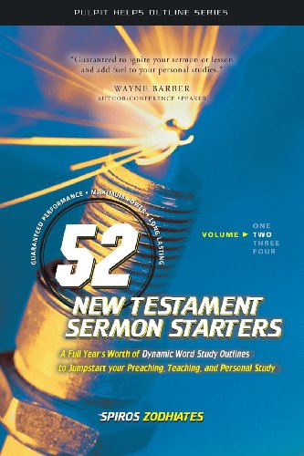 Cover for Dr. Spiros Zodhiates · 52 New Testament Sermon Starters Book Two (Pulpit Helps Outline Series) (Paperback Book) [First Edition, Revised, Formerly Exegetical Preaching Volume Twp edition] (2001)