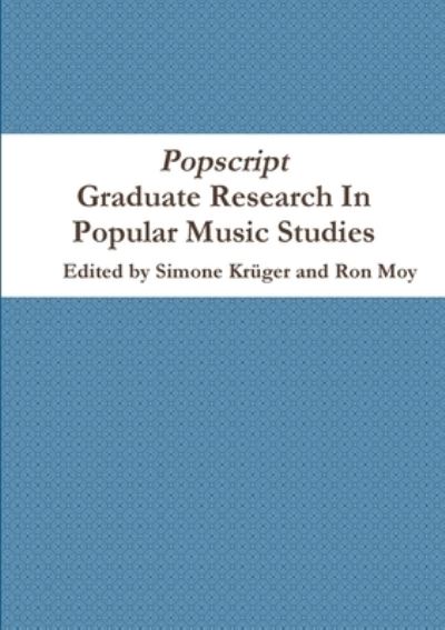 Popscript - Simone Krüger - Livros - Lulu Press - 9780956895868 - 7 de maio de 2014
