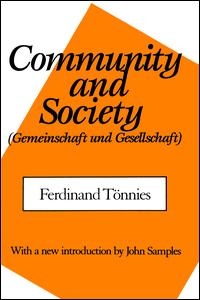 Community and Society - Ferdinand Tonnies - Boeken - Taylor & Francis Ltd - 9781138520868 - 12 oktober 2017