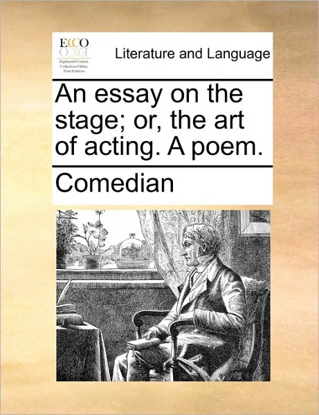 Cover for Comedian · An Essay on the Stage; Or, the Art of Acting. a Poem. (Paperback Book) (2010)