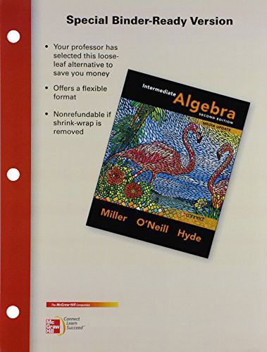 Cover for Julie Miller · Loose Leaf Intermediate Algebra with ALEKS 11 Weeks Access Card (Loose-leaf) (2014)