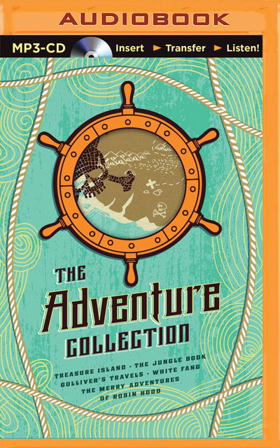 Cover for Jonathan Swift · The Adventure Collection Treasure Island, The Jungle Book, Gulliver's Travels, White Fang, The Merry Adventures of Robin Hood (MP3-CD) (2015)