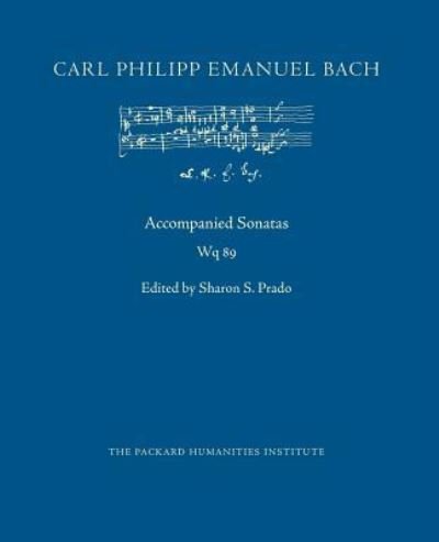 Cover for Carl Philipp Emanuel Bach · Accompanied Sonatas, Wq 89 (Paperback Bog) (2016)