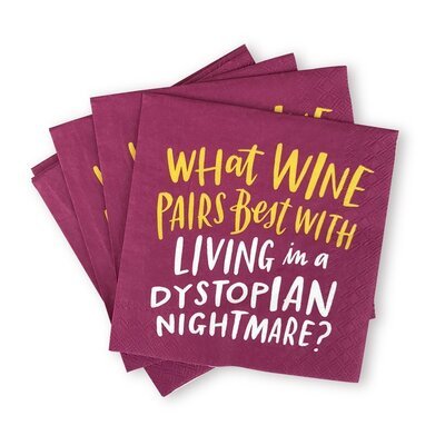 Cover for Em &amp; Friends · Em &amp; Friends Wine Dystopia Cocktail Napkins  Pack of 20 (MERCH) (2019)