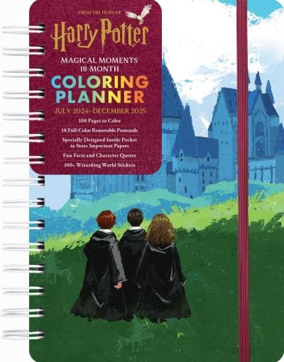 Cover for Editors of Thunder Bay Press · 2025 Harry Potter Magical Moments 18-Month Coloring Planner (Spiralbok) (2024)