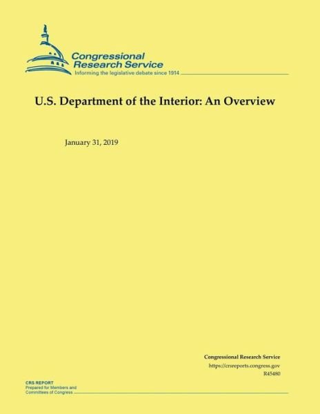 Cover for Congressional Research Service · U.S. Department of the Interior (Paperback Book) (2019)