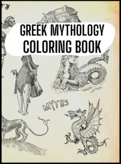 Cover for Lauren Chloe · Greek Mythology Coloring Book (Hardcover Book) (2022)