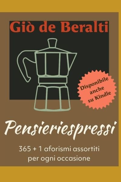 Cover for Giò de Beralti · Pensieriespressi (Paperback Book) (2019)