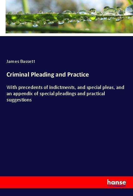 Cover for Bassett · Criminal Pleading and Practice (Book)