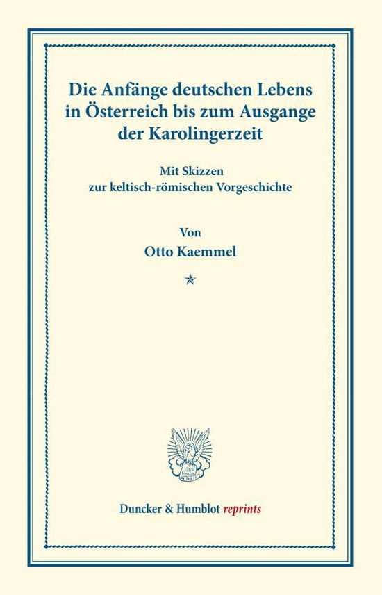 Cover for Kaemmel · Die Entstehung des österreichis (Book) (2013)