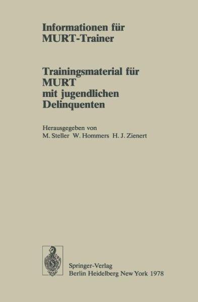 Cover for Jorg Alisch · Informationen fur MURT-Trainer (Paperback Bog) [German edition] (1978)