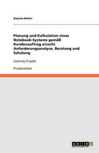 Cover for Weller · Planung und Kalkulation eines No (Book)