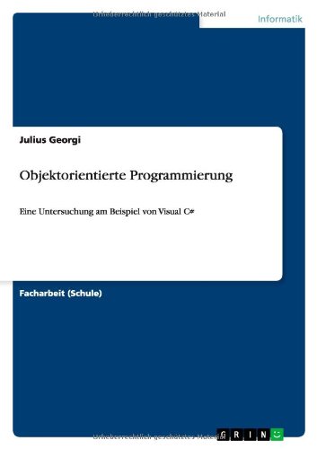 Cover for Georgi · Objektorientierte Programmierung (Book) [German edition] (2011)