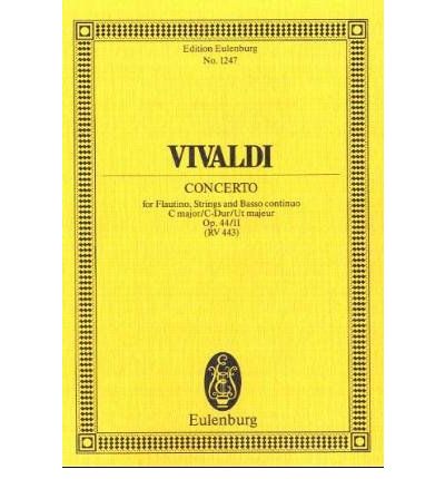 Cover for Antonio Vivaldi · Concerto C Major Op 4411 Rv 443 Pv 79 (Paperback Book) (1981)