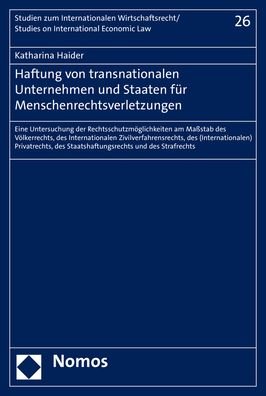 Cover for Haider · Haftung von transnationalen Unte (Buch) (2019)