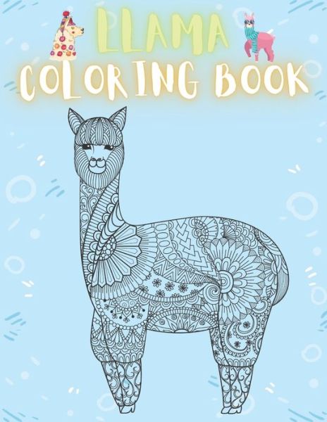 Cover for To The Point · Llama Coloring Book (Paperback Bog) (2020)