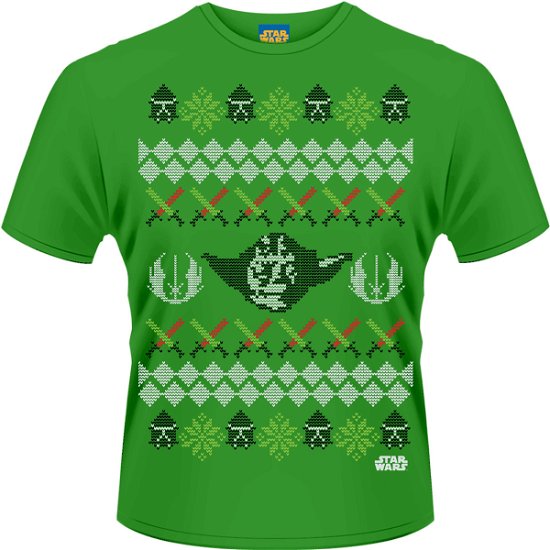 Cover for Star Wars · Yoda Fair Isle Green (T-shirt) [size XL] [Green edition] (2014)
