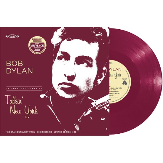 Cover for Bob Dylan · Talkin' New York (+ Cd) (Burgundy Vinyl) (RSD 2022) (LP) [Reissue edition] (2022)