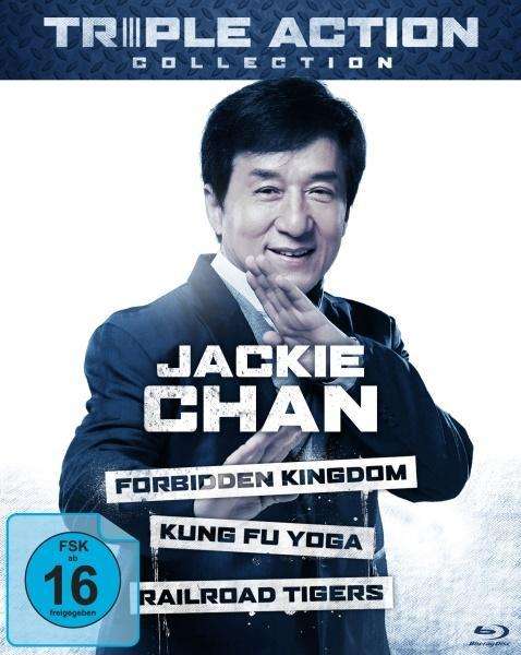 Cover for Jackie Chan Triple Action Collection (3 Blu-rays) (Blu-ray) (2019)