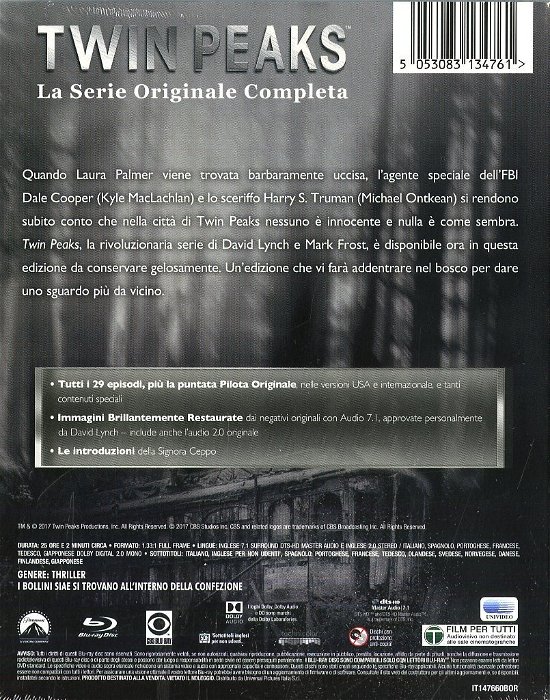 Cover for Twin Peaks · La Serie Originale Completa (Blu-ray)