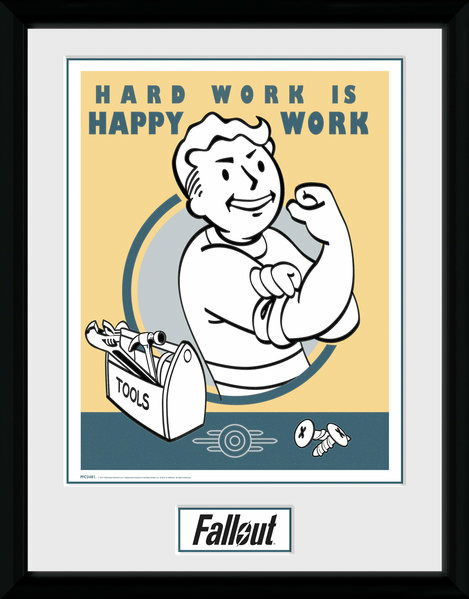 Fallout: Hardwork (Stampa In Cornice 30x40cm) - Fallout - Koopwaar -  - 5028486381869 - 