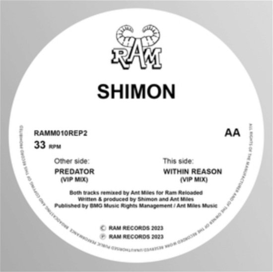 Cover for Shimon · The Predator / Within Reason (LP) (2024)