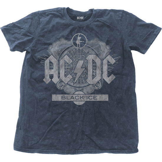 Cover for Ac/dc · AC/DC - T-Shirt Snow Wash Col - Black Ice (Legetøj) [size S]