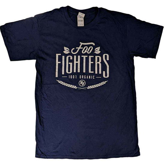 Cover for Foo Fighters · Foo Fighters Unisex T-Shirt: 100% Organic (T-shirt) [size L] [Blue - Unisex edition]