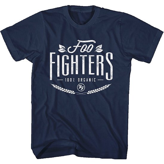 Cover for Foo Fighters · Foo Fighters Unisex T-Shirt: 100% Organic (T-shirt) [size L] [Blue - Unisex edition]