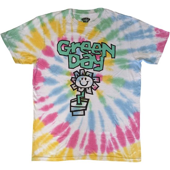 Green Day Unisex T-Shirt: Flower Pot (Wash Collection) - Green Day - Produtos -  - 5056561069869 - 