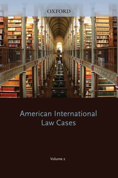 Cover for USA Oxford University Press · American International Law Cases Fourth Series 2009 Volume 2 (Innbunden bok) (2010)