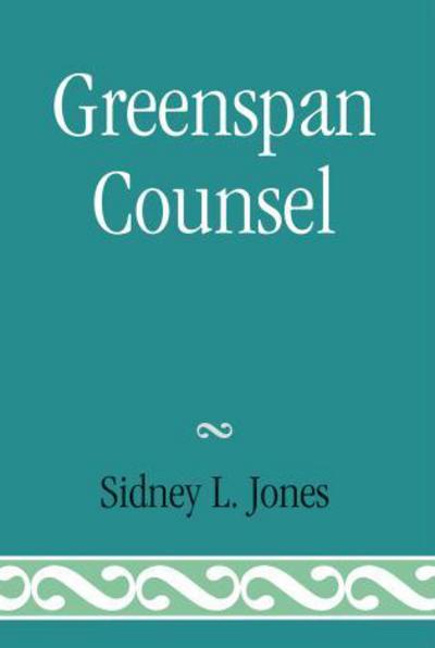 Cover for Sidney L. Jones · Greenspan Counsel (Paperback Book) (2007)