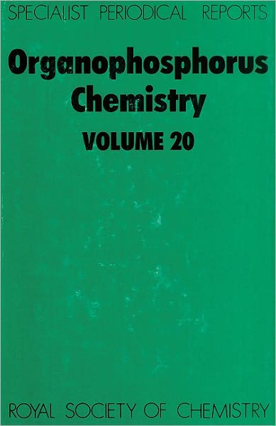 Cover for Royal Society of Chemistry · Organophosphorus Chemistry: Volume 20 - Specialist Periodical Reports (Inbunden Bok) (1989)