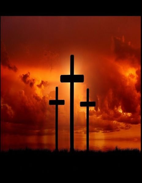 Cover for Rwg · The Cross Christian Inspirational Notebook 100 Pages 8.5&quot; X 11&quot; Wide Ruled Line Paper (Paperback Bog) (2019)