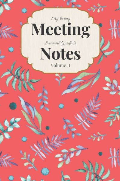 Cover for Gadfly Books · My Boring Meeting Survival Guide &amp; Notes 6x9 Meeting Notebook and Puzzle Book (Paperback Book) (2019)