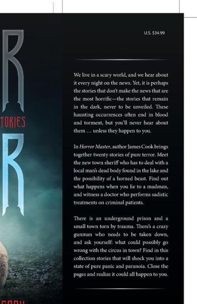 Horror Master : A Compilation of Twenty Short Stories - James W. Cook - Kirjat - iUniverse - 9781491794869 - perjantai 20. toukokuuta 2016