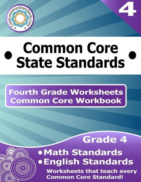 Cover for Corecommonstandards Com · Fourth Grade Common Core Workbook: Worksheets (Paperback Book) (2014)