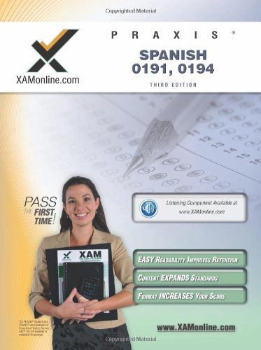 Cover for Sharon a Wynne · Praxis Spanish 0191, 0194 Teacher Certification Test Prep Study Guide (Paperback Book) [Third Edition, New edition] (2011)