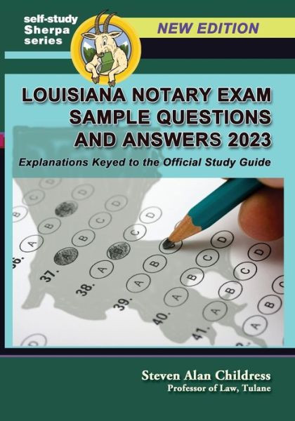 Cover for Steven Alan Childress · Louisiana Notary Exam Sample Questions and Answers 2023 (Book) (2023)