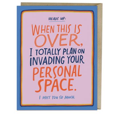 Cover for Em &amp; Friends · 6-Pack Em &amp; Friends Personal Space Greeting Cards (Flashkort) (2021)