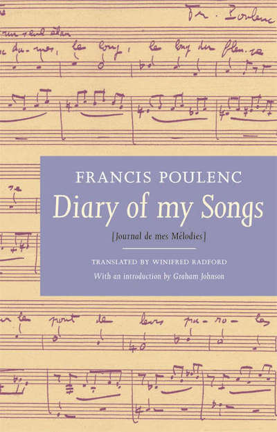 Cover for Francis Poulenc · Diary of My Songs (Paperback Book) [Bilingual edition] (2006)