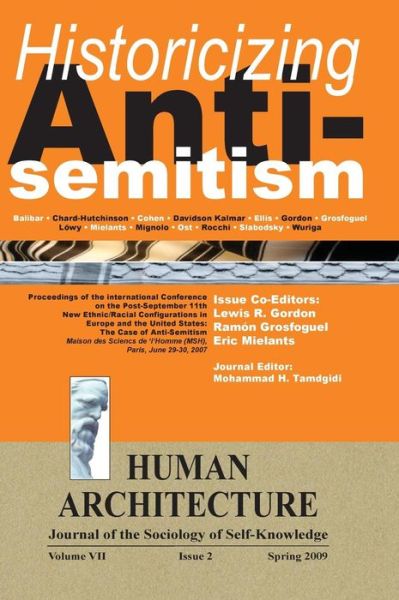 Cover for Historicizing Anti-Semitism (Hardcover Book) (2015)