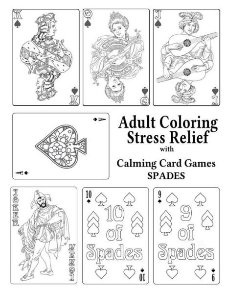 Cover for Leaves of Gold Press · Adult Coloring Stress Relief with Calming Card Games (Paperback Book) (2015)