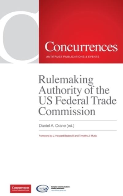 Cover for Daniel Crane · Rulemaking Authority of the US Federal Trade Commission (Book) (2022)