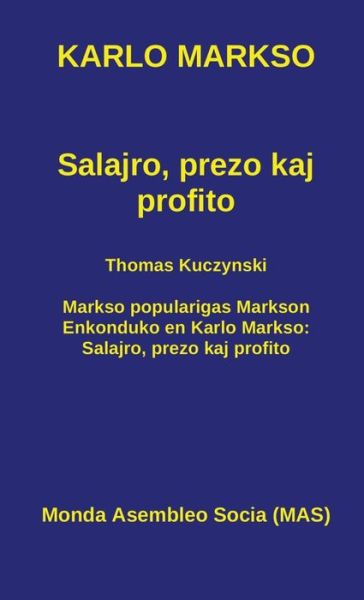 Cover for Karlo Markso · Salajro, prezo kaj profito (Gebundenes Buch) (2019)