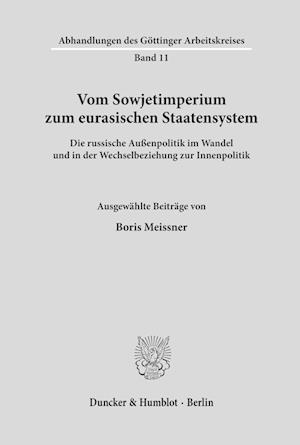 Cover for Meissner · Vom Sowjetimperium zum eurasis (Book) (1995)